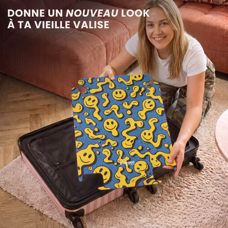CaseSwap™ - Des smileys qui s'enchaînent sur fond bleu — 3