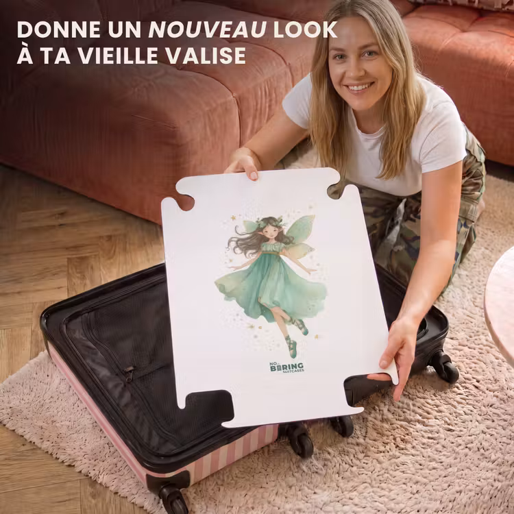 CaseSwap™ - Elfe aux cheveux bruns et à la robe verte — 3