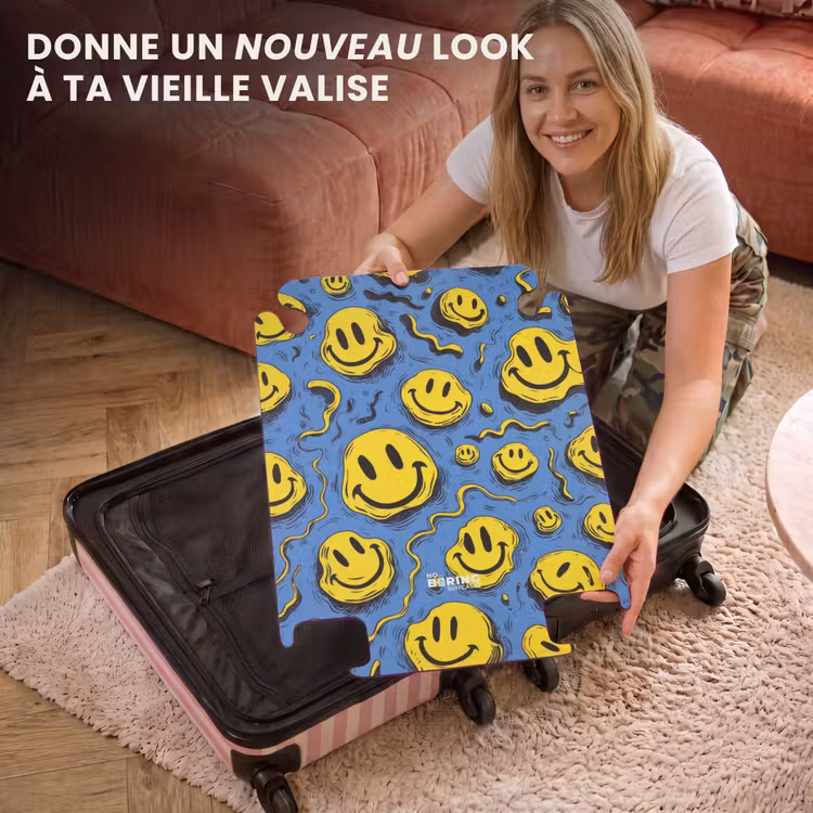 CaseSwap™ - Smoking jaune sur fond bleu — 3