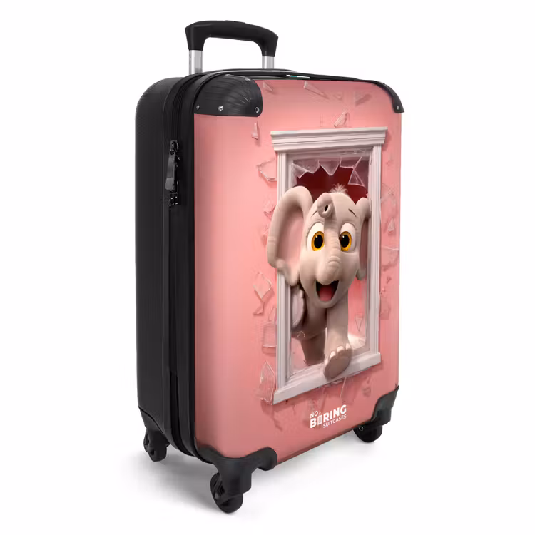 CaseSwap™ - Un éléphant brise une fenêtre en verre rose — 2