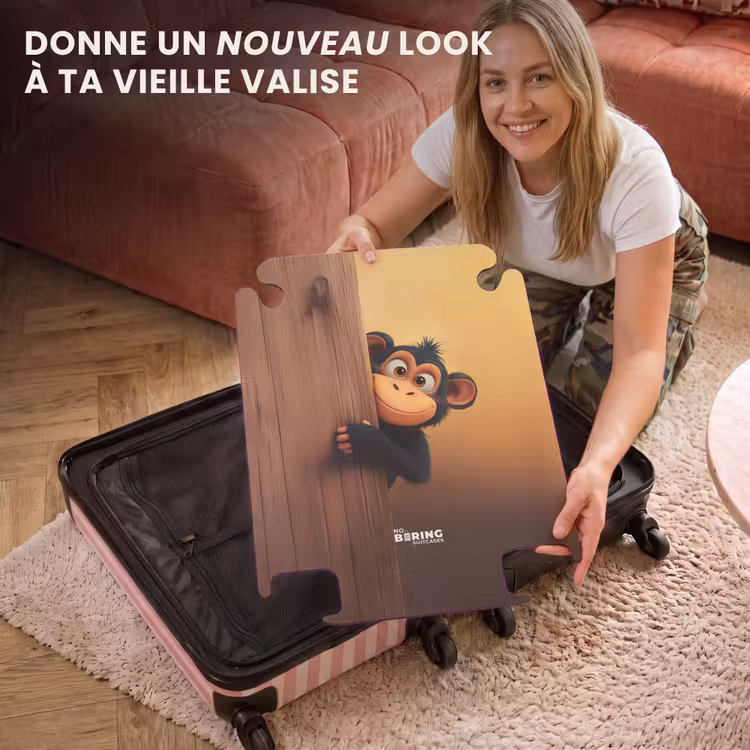 CaseSwap™ - Un singe derrière un mur en bois — 3