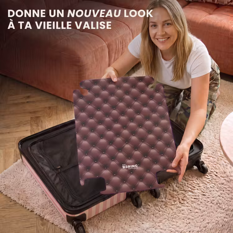 CaseSwap™ - Cuir - Motif - Bordeaux — 3