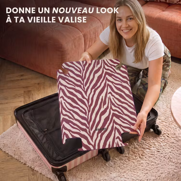 CaseSwap™ - Zebra - Motif - Bordeaux - Rouge — 3