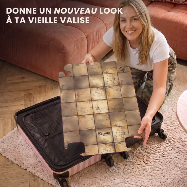 CaseSwap™ - Géométrique - Carreaux - Or — 3