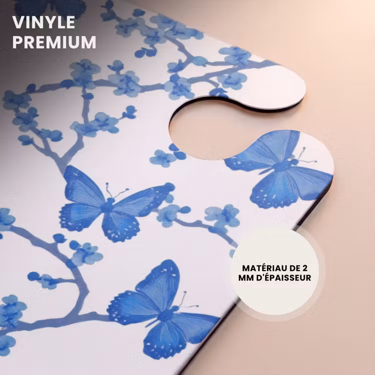 CaseSwap™ - Papillon - Fleurs - Bleu — 5