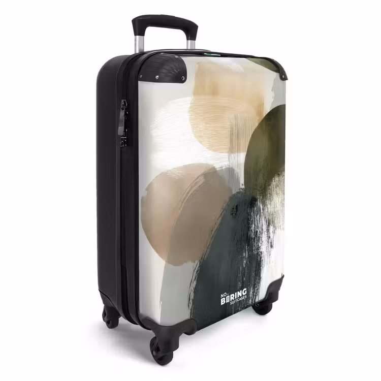 CaseSwap™ - Minimaliste - Cercles - Coups de pinceau - Beige — 2