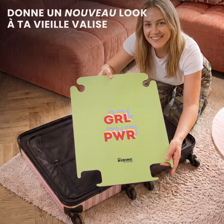 CaseSwap™ - Grl pwr - Vert - Rouge - 3D — 3