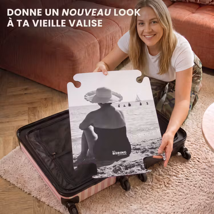 CaseSwap™ - Chapeau de soleil - Plage - Noir - Blanc — 3