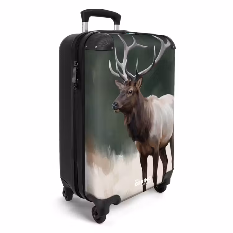 CaseSwap™ - Cerf élaphe - Bois - Peinture - Rustique — 2