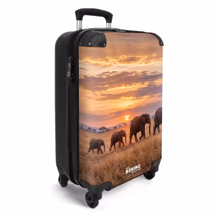 CaseSwap™ - Éléphants - Savane - Coucher de soleil - Afrique - Chaleur — 2