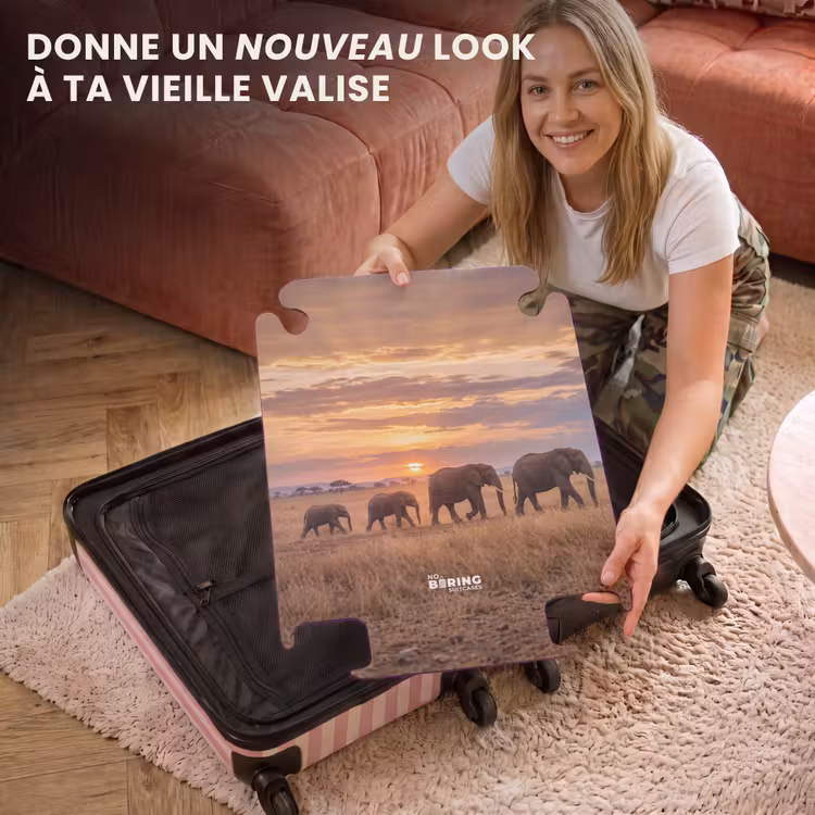 CaseSwap™ - Éléphants - Savane - Coucher de soleil - Afrique - Chaleur — 3