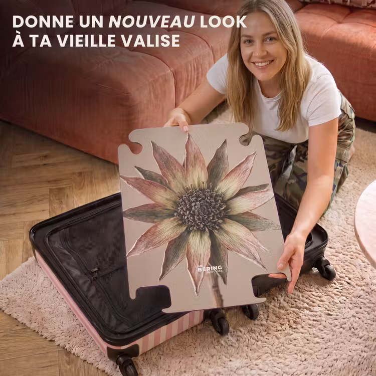 CaseSwap™ - Fleur séchée - Protea - Vintage - Beige - Rustique — 3