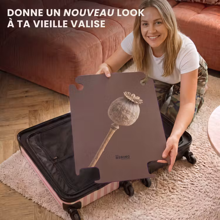 CaseSwap™ - Boule de pavot - Fleur séchée - Marron - Minimaliste — 3