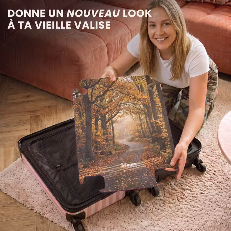 CaseSwap - Sentier forestier - Forêt en automne - Feuilles - Orange - Nostalgique — 3