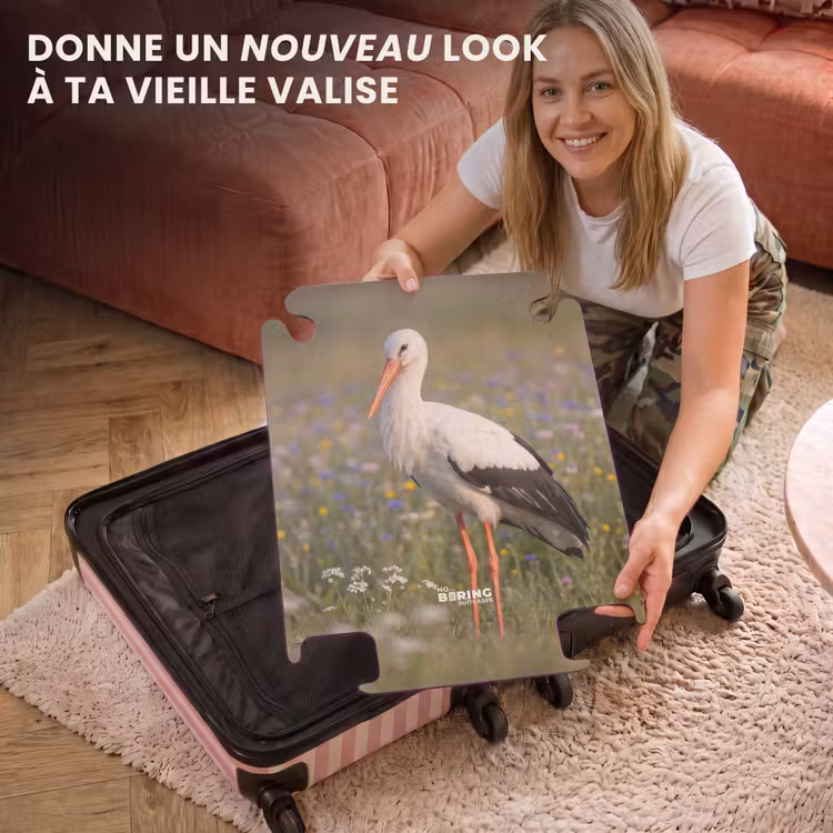 CaseSwap™ - Cigogne - Fleurs - Prairie - Coloré — 3
