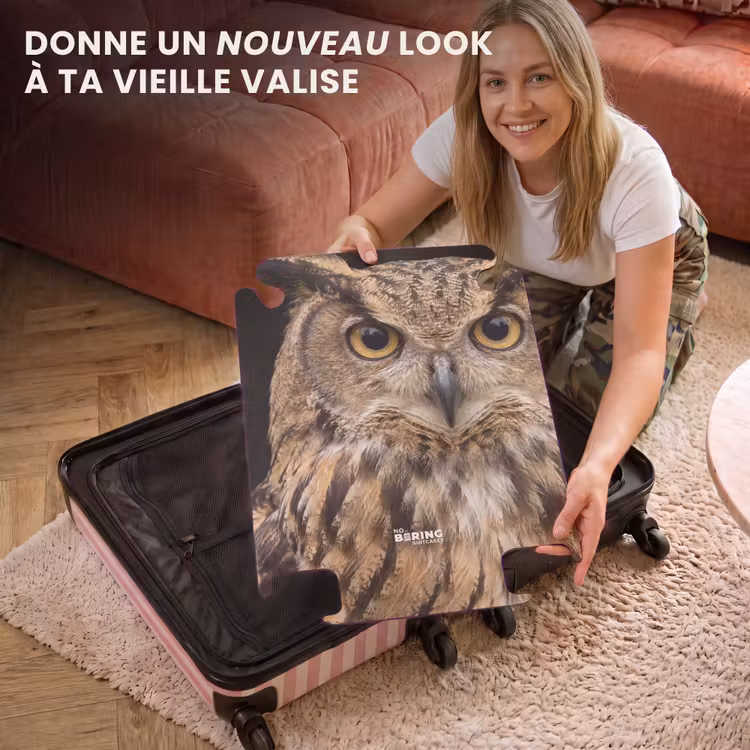 CaseSwap™ - Hibou grand-duc - Hibou - Portrait - Marron — 3