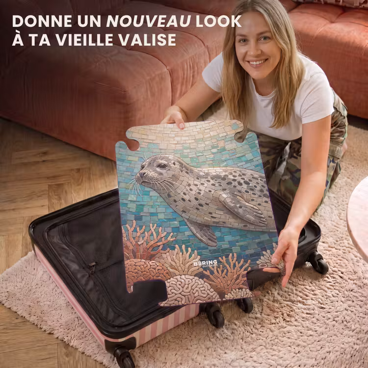 CaseSwap™ - Phoque - Mosaïque - Sous-marin - Animaux - Bleu — 3