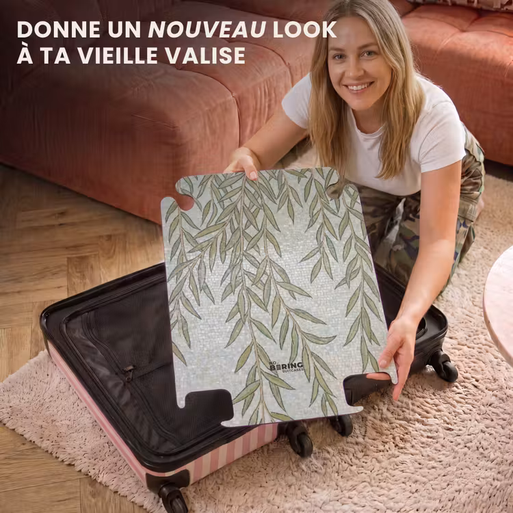 CaseSwap™ - Plantes - Mosaïque - Motif - Vert - Bleu — 3