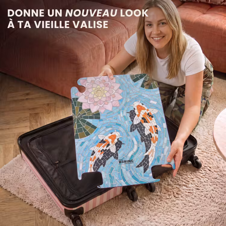 CaseSwap™ - Poisson - Eau - Nature - Mosaïque - Bleu — 3