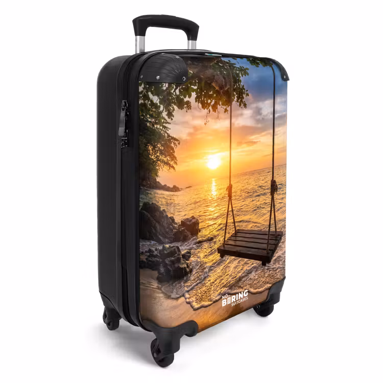 CaseSwap™ - Balançoire - Plage - Coucher de soleil - Nature - Orange — 2