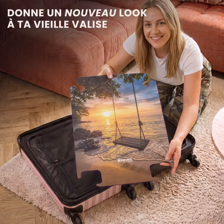 CaseSwap™ - Balançoire - Plage - Coucher de soleil - Nature - Orange — 3