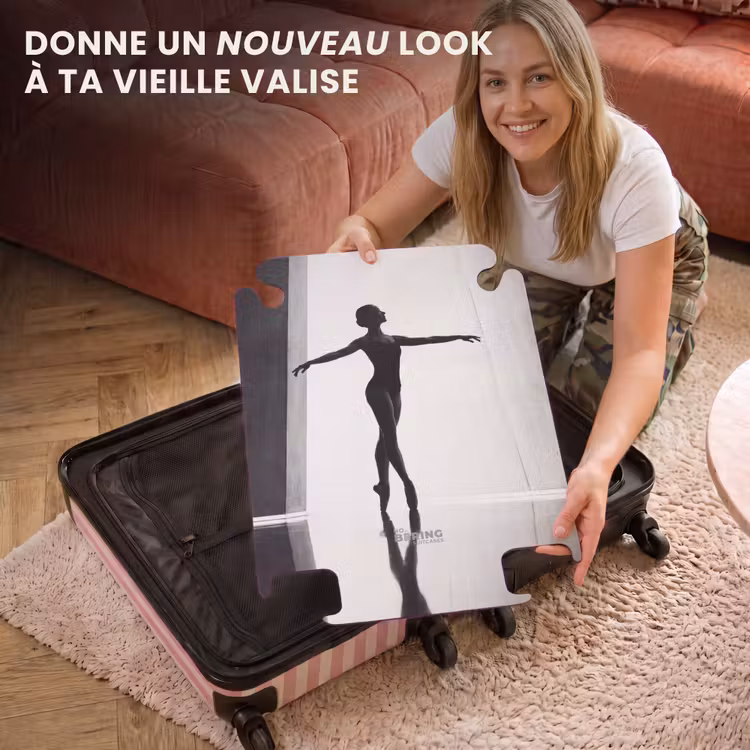 CaseSwap™ - Danseuse - Silhouette - Art - Moderne - Noir et blanc — 3