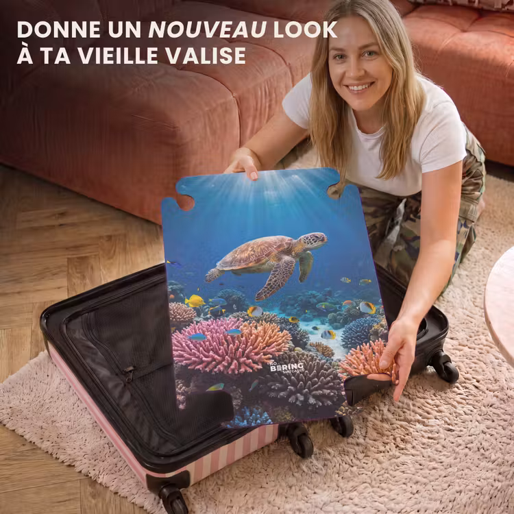 CaseSwap™ - Tortue - Récif de corail - Océan - Animaux - Bleu — 3