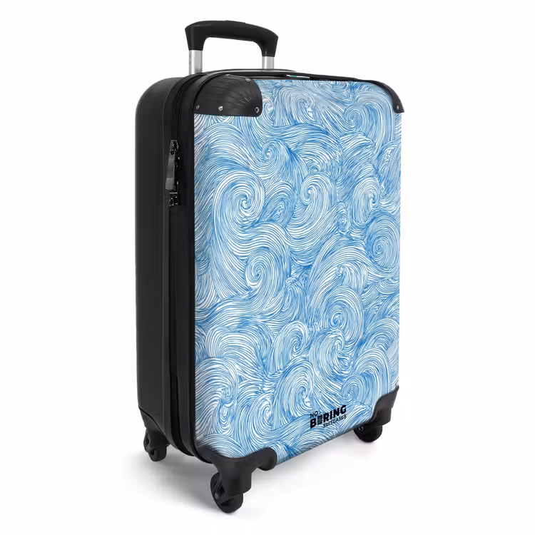 CaseSwap™ - Bleu - Blanc - Spirale - Vagues - Lignes — 2