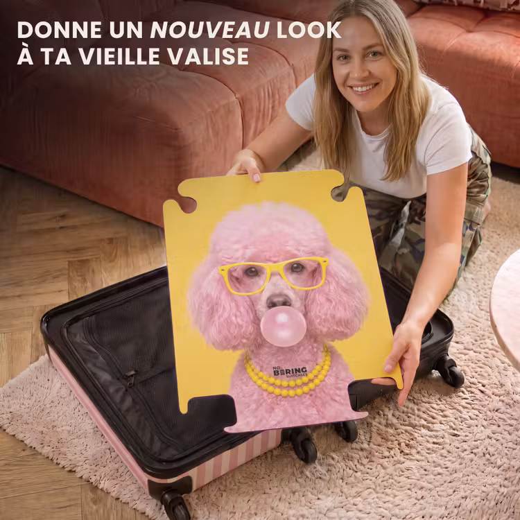 CaseSwap™ - Chien - Chewing-gum - Animaux - Moderne - Rose — 3