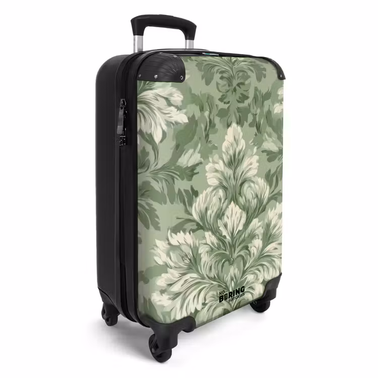 CaseSwap™ - Élégant - Vert clair - Plantes - Motif - Cintré — 2