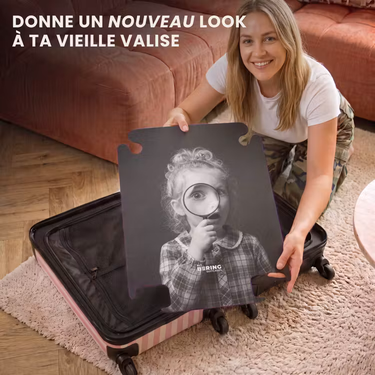 CaseSwap™ - Enfant - Loupe - Portrait - Noir et blanc — 3
