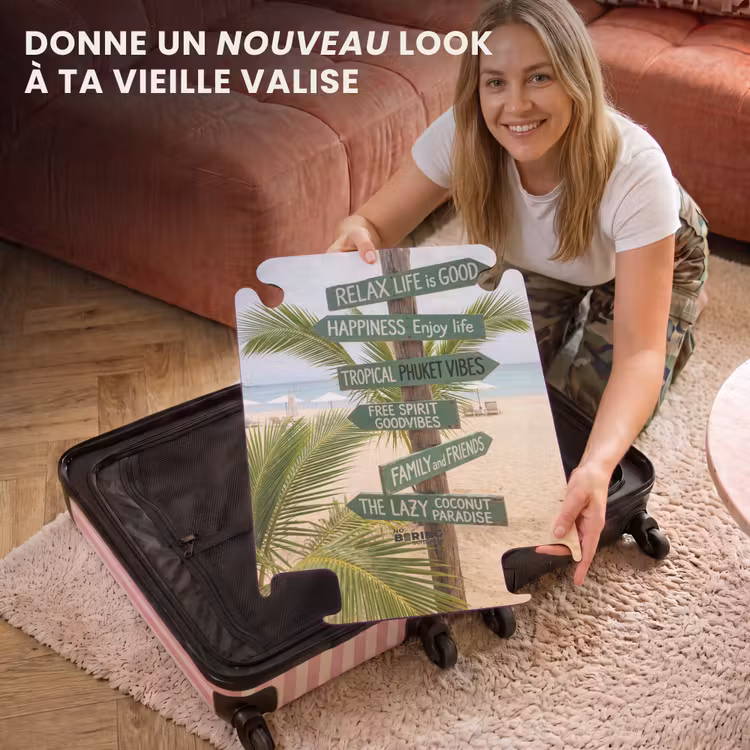 CaseSwap™ - Plage - Panneau indicateur - Palmiers - Tropical - Vert — 3