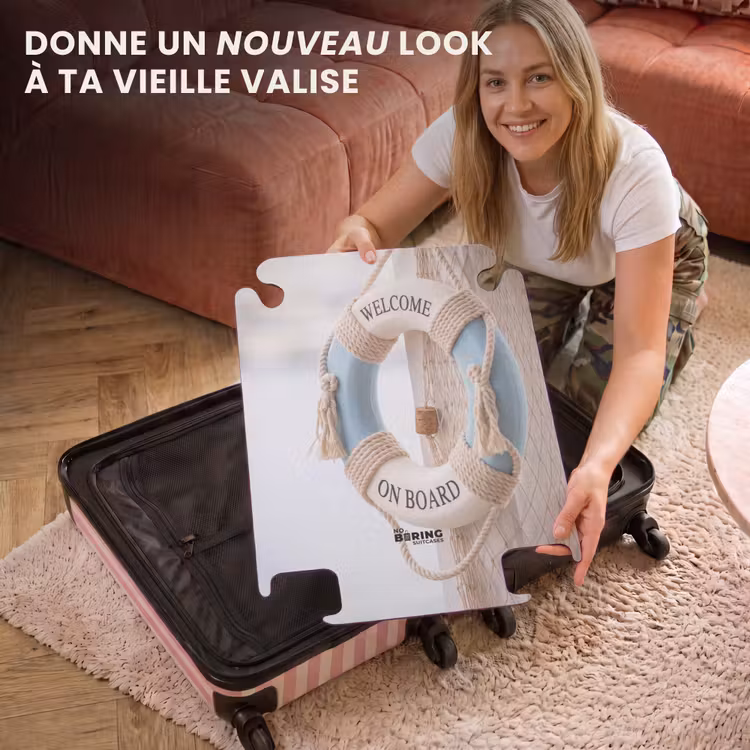 CaseSwap™ - Bouée de sauvetage - Maritime - Bienvenue - Bleu - Blanc — 3
