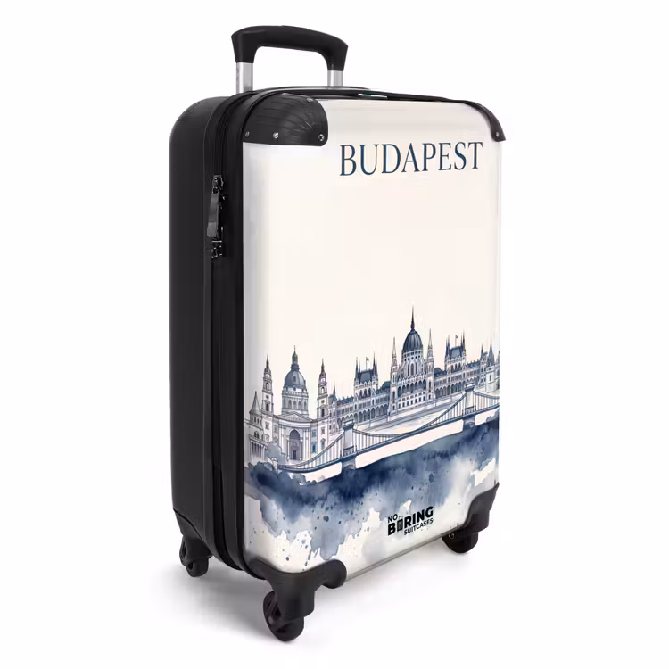 CaseSwap™ - Budapest - Panorama urbain - Architecture - Aquarelle - Bleu — 2