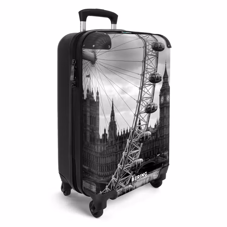 CaseSwap™ - Grande roue - Clocher - Architecture - Noir et blanc - Ville — 2