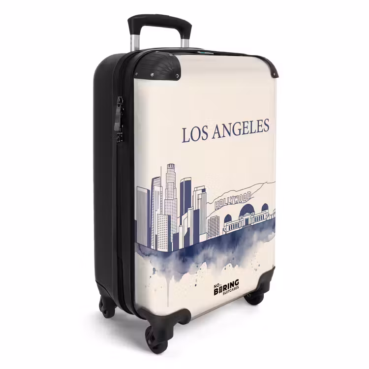 CaseSwap - Los Angeles - Panorama urbain - Architecture - Aquarelle - Bleu — 2