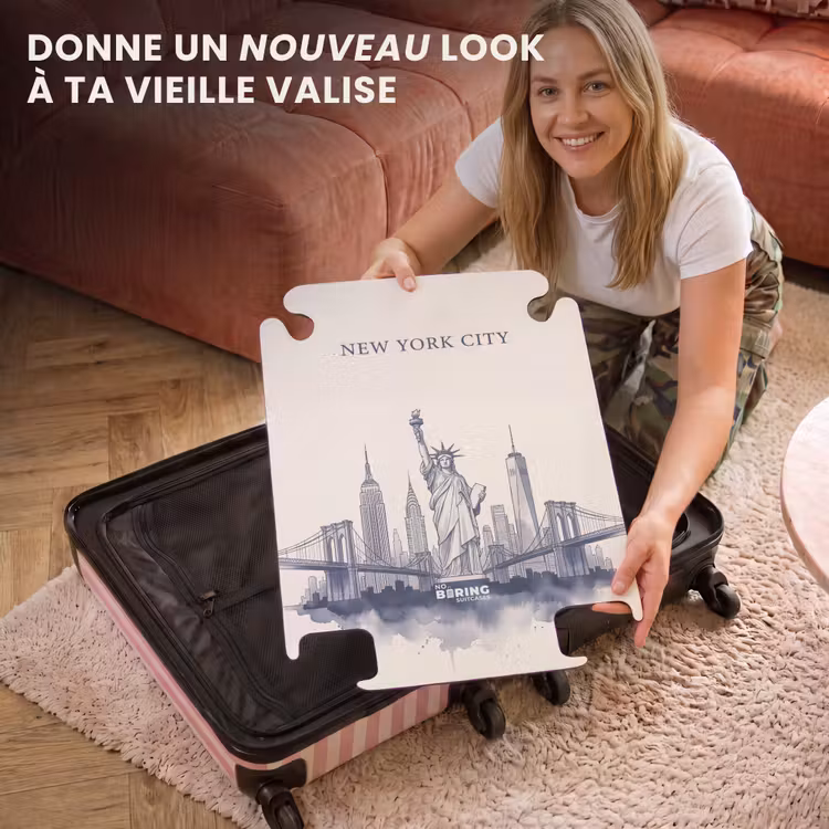 CaseSwap™ - New York - Statue de la Liberté - Skyline - Illustration - Bleu — 3