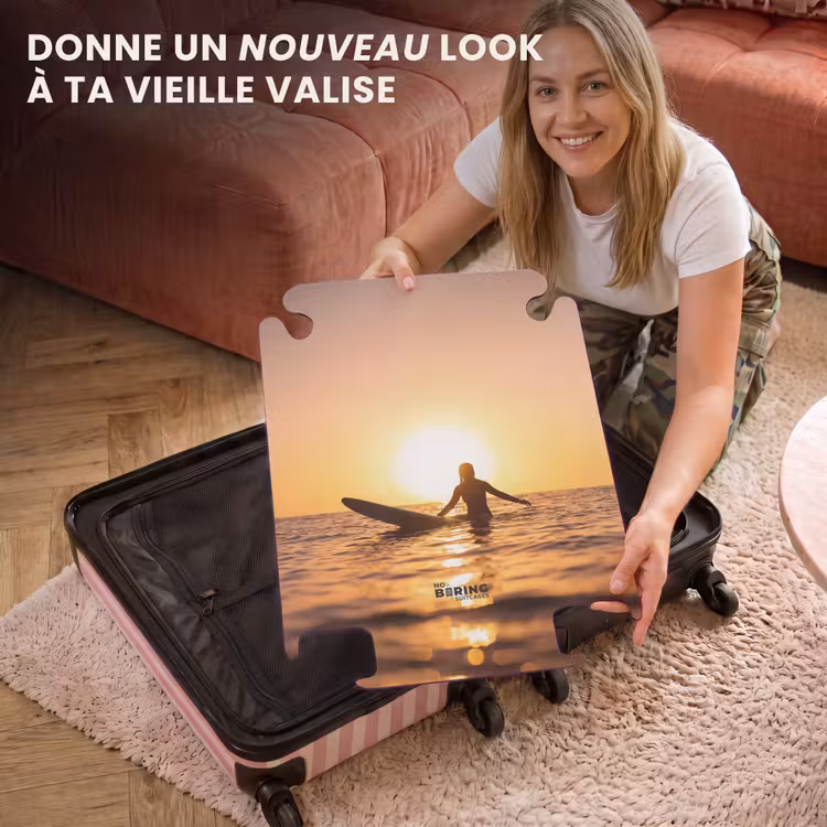CaseSwap™ - Personne - Surf - Coucher de soleil - Mer - Orange — 3