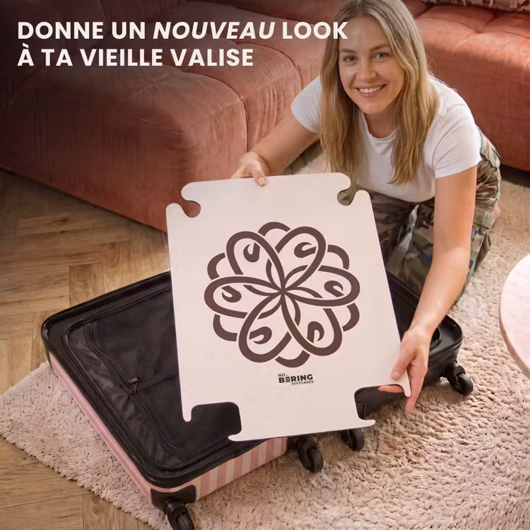 CaseSwap™ - Motif - Bouton - Abstrait - Moderne - Marron — 3