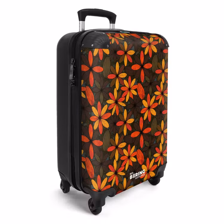 CaseSwap™ - Orange - Rétro - Fleurs - Automne — 2