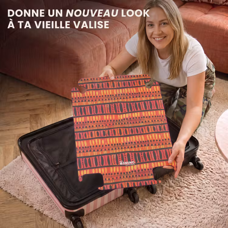 CaseSwap™ - Rouge - Orange - Ethnique - Expressif - Motif — 3
