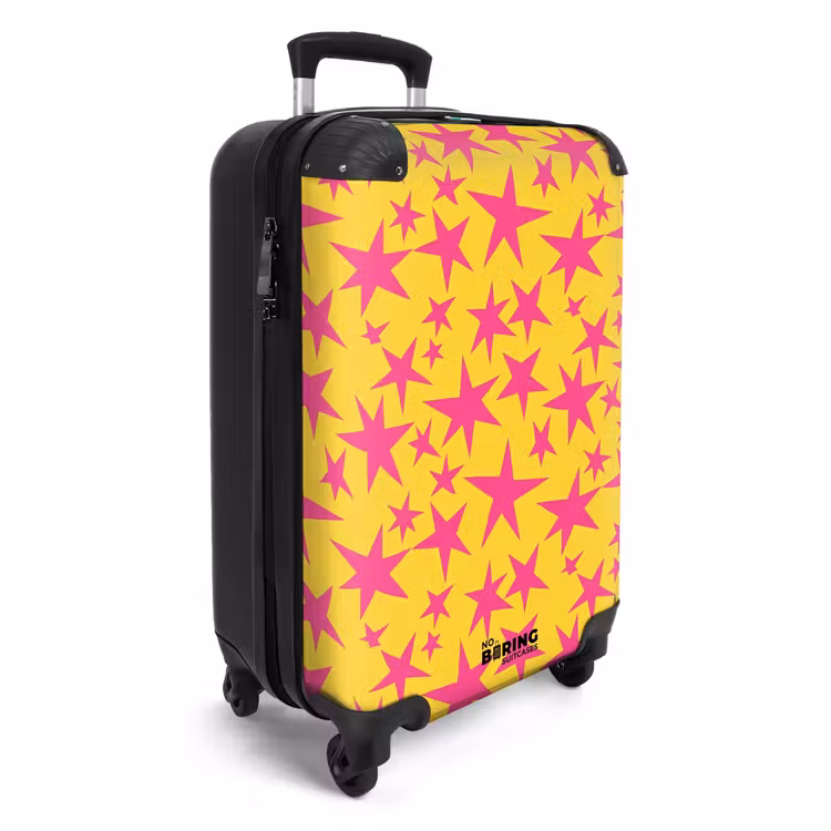CaseSwap - Étoiles - Motif - Rose - Jaune — 2