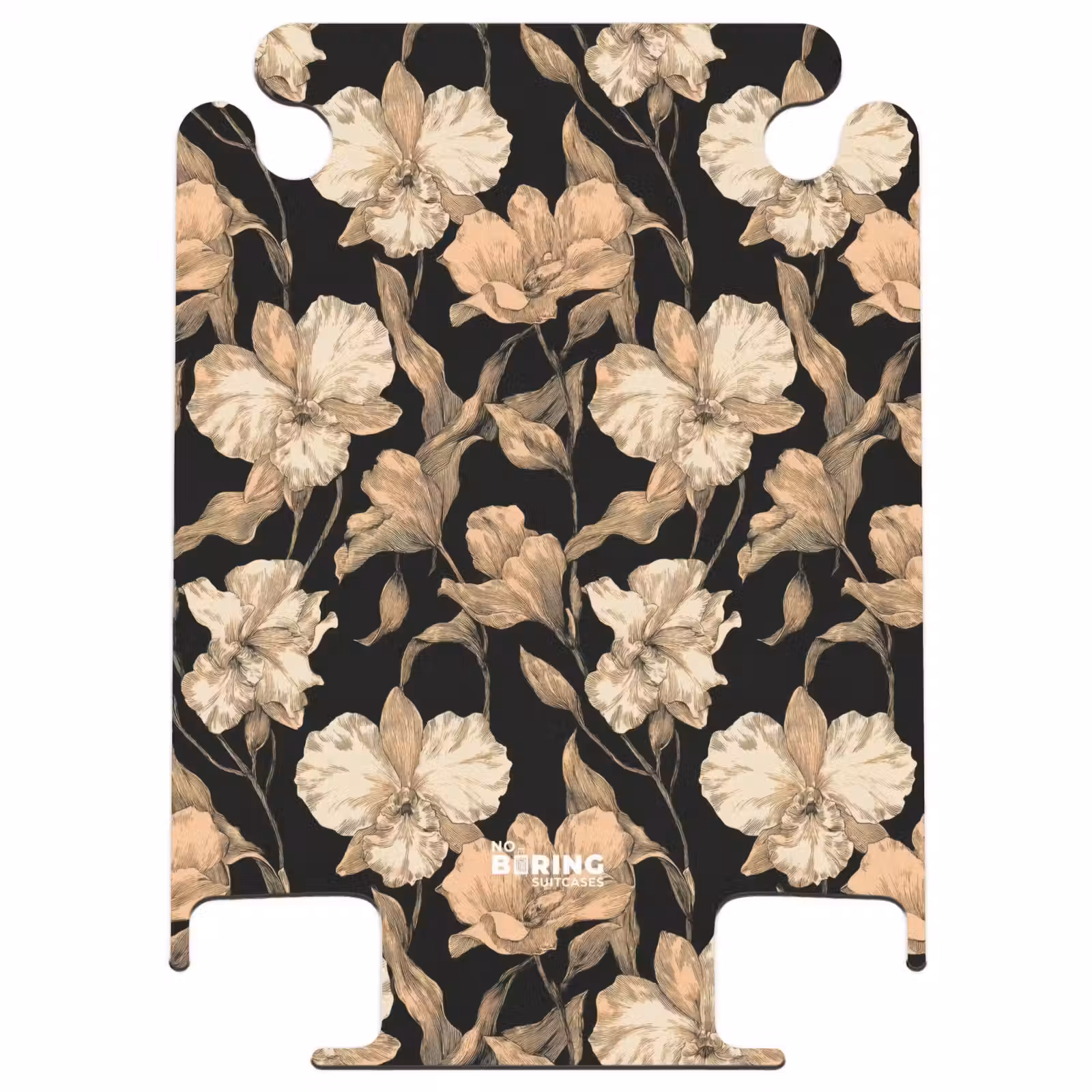 CaseSwap - Orchidées - Dessin au trait - Motif - Beige - Noir — 1