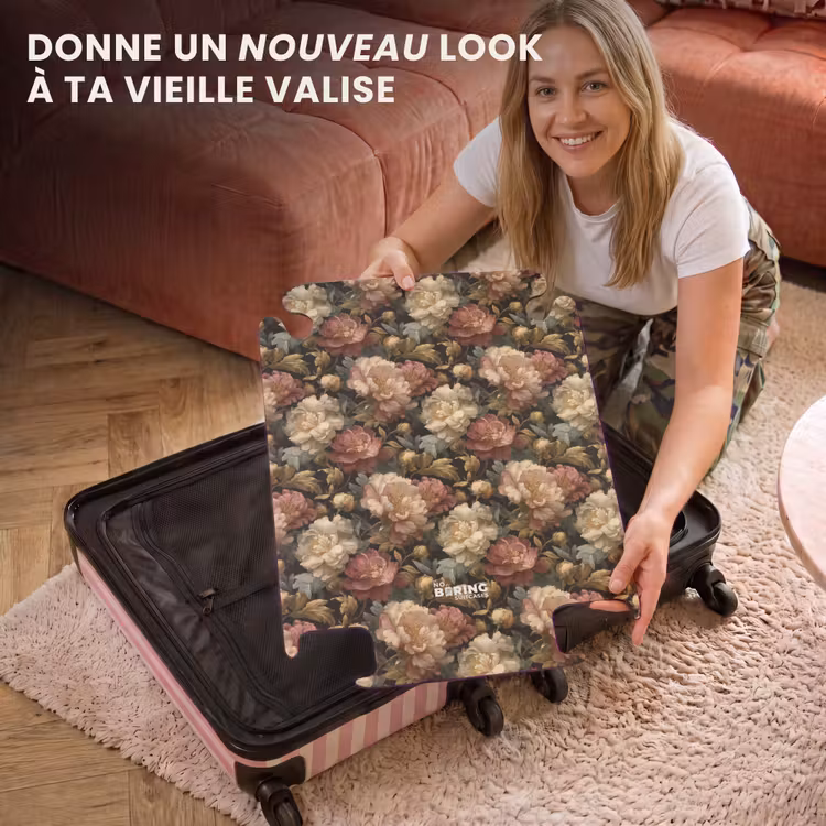 CaseSwap - Fleurs - Baroque - Motif - Rose - Crème — 3