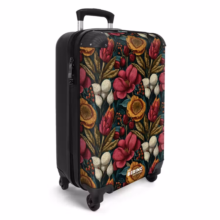 CaseSwap™ - Fleurs - Motif - Rouge - Or — 2
