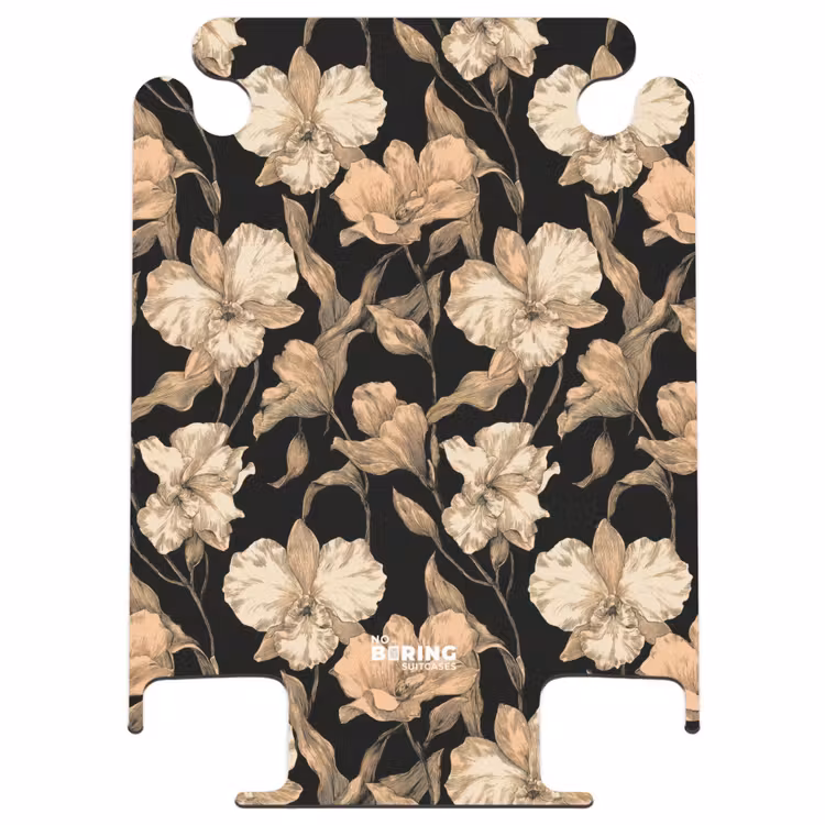 CaseSwap - Orchidées - Dessin au trait - Motif - Beige - Noir — 1