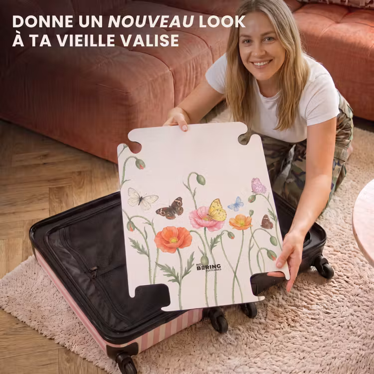 CaseSwap - Papillons - Coquelicots - Illustration - Coloré — 3