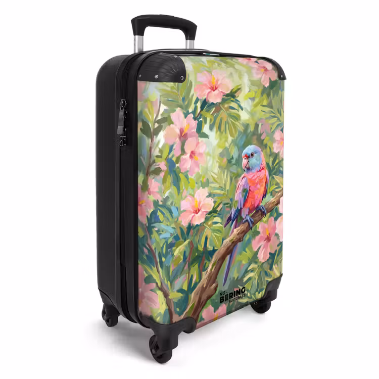 CaseSwap™ - Perroquet - Fleurs d'hibiscus - Coloré — 2