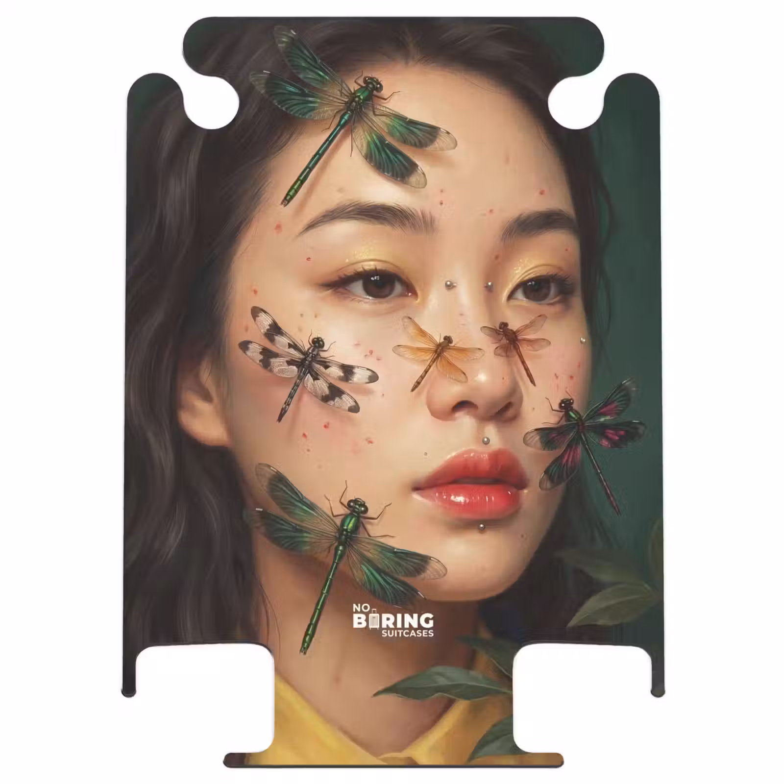 CaseSwap™ - Femme - Insectes - Nature - Portrait - Vert — 1