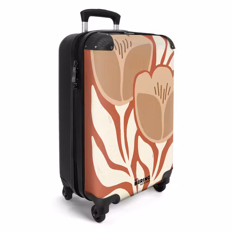 CaseSwap™ - Fleurs - Abstrait - Moderne - Beige - Nature — 2